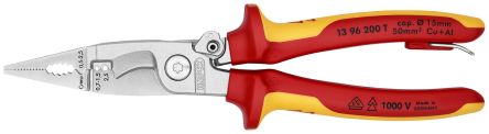 Knipex 1-Piece Combination Plier, 200mm Overall VDE/1000V Approved