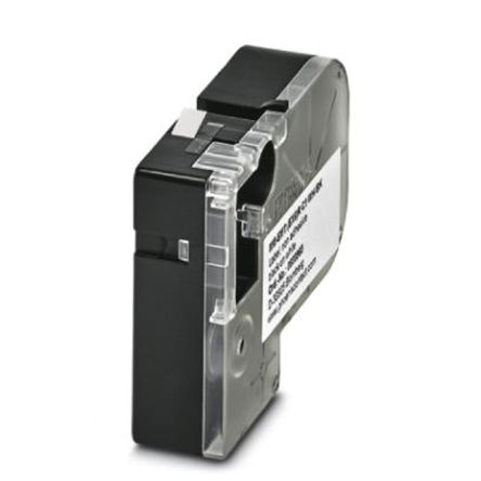 Phoenix Contact Black on White Label Printer Tape, 5.5 m Length, 6 mm Width, 6 mm Label Width