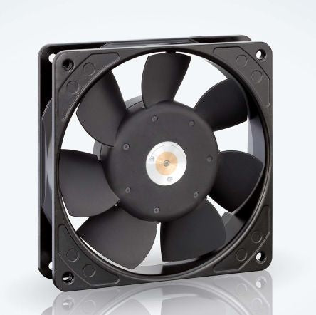 ebm-papst 9900 Series Axial Fan, 230V ac, 117 m³/h, 14 W, 61 mA Max, IP20 119 mm, 119mm, 25 mm