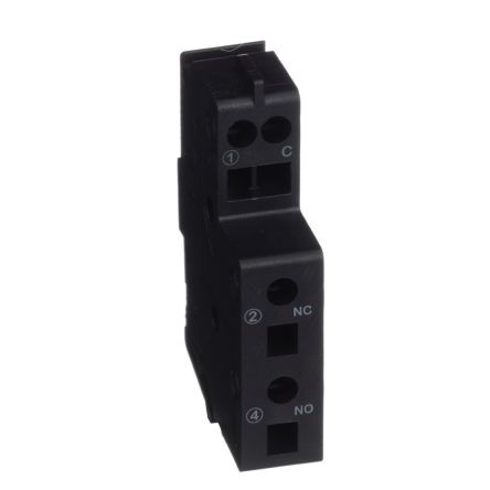 Schneider Electric Auxiliary Contact, 1 Contact, 1 CO, LV42, Clip-on, 5 A, 690V ac, LV426950