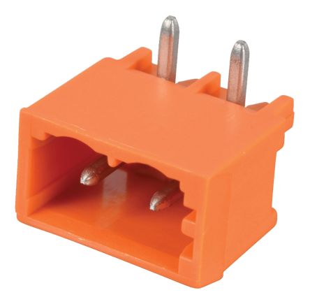 WAGO MCS Series Pluggable Terminal Block, 2-Contact, 5.08 mm Pitch, 1 Row, 231-532