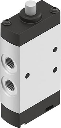 Festo Plunger Pneumatic Manual Control Valve VMEF Series, G G 1/8, 8031297