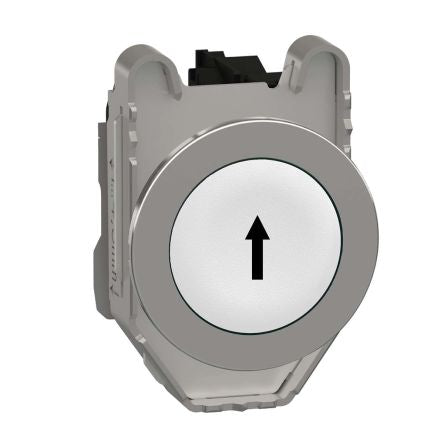 Schneider Electric Harmony XB4 Series Push Button Switch, Spring Return, Panel, 30 mm Cutout, SPST, White LED, IP66,