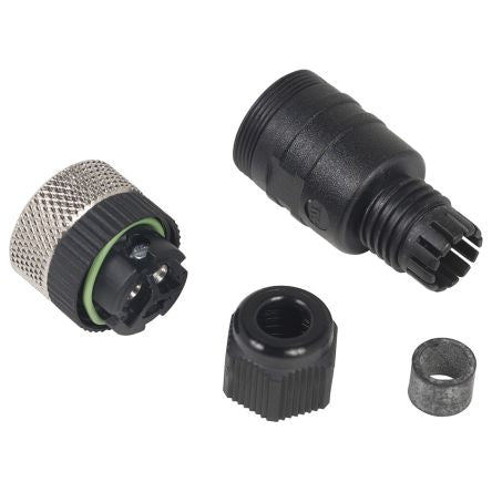 Telemecanique Sensors Circular Connector, 3 Contacts, Cable, Standard Connector, Socket, Female, IP67, XZCC Series