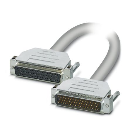 Phoenix Contact Female D-Sub 50-Pin to Male D-Sub Serial Cable, 2 m Halogen Free Sheath, 1066 Series