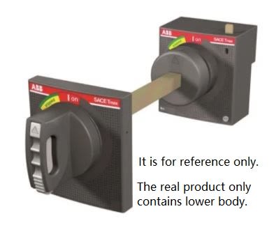 ABB Black Rotary Handle, 105 mm, RHE_B XT1-XT3 F/P BASE Series