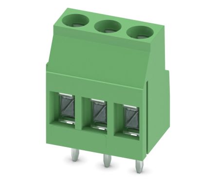 Phoenix Contact MKDS 3/3 Series Straight PCB Terminal Block, 3 Contact(s), 5 mm Pitch, 1 Row