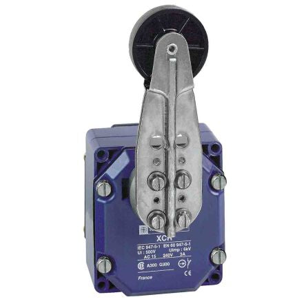 Telemecanique Sensors XCR Series Roller Lever Limit Switch, 2 NO/2 NC, IP54, Zinc Alloy Housing, 240V ac, 3A