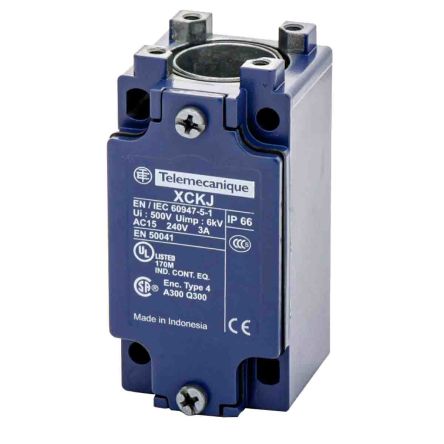 Telemecanique Sensors ZCKJ Series Limit Switch, 2P, IP66, Metal Housing, 240V ac, 3A