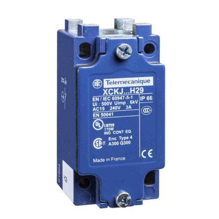 Telemecanique Sensors ZCKJ Series Limit Switch, 2P, IP66, Metal Housing, 240V ac, 3A