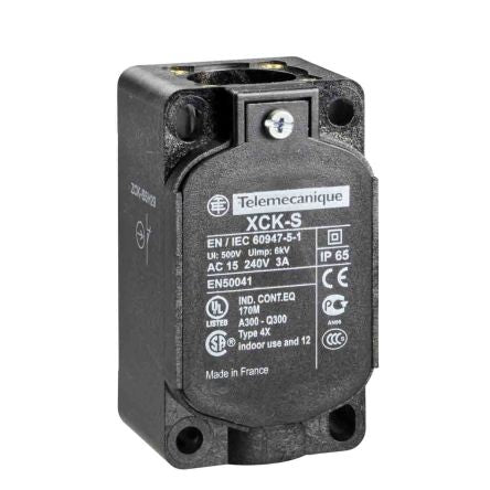 Telemecanique Sensors ZCKS Series Limit Switch, 2P, IP65, Plastic Housing, 240V ac, 3A