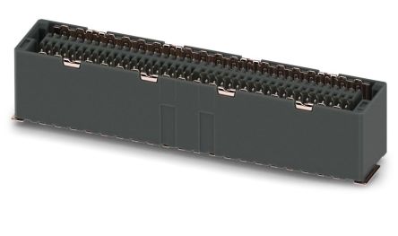 Phoenix Contact FP 0.8/80-FV-SH Series Right Angle Surface PCB Socket, 80-Contact, 2 Row, 0.8 mm Pitch Solder