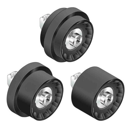 Bosch Rexroth M8 Thread Plastic Wheel 10 mm Groove