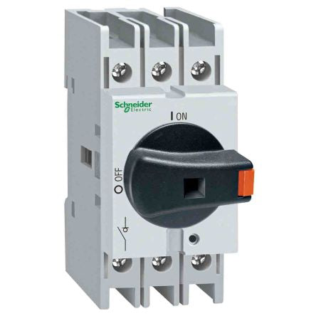 Schneider Electric 3-Pole DIN Rail Isolator Switch -, IP20, 63A, 22 kW