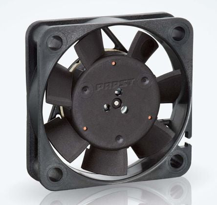 ebm-papst 400 F Series Axial Fan, 12V dc, 8 m³/h, 0.7 W, 58 mA Max, IP20 40 mm 40mm 10 mm