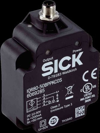 SICK IQR80-50BPPKC0S Block Inductive Proximity Sensor, M12 PNP IQR80 30V 50 mm 30 V dc 200mA