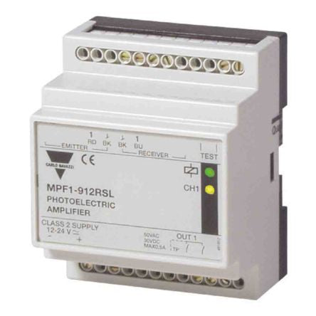 Carlo Gavazzi Through Beam Photoelectric Sensor Amplifier, Barrel Sensor