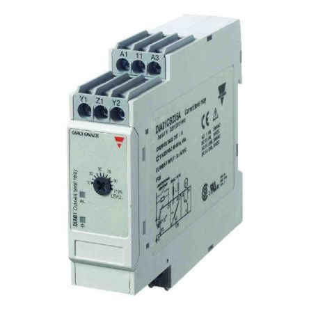 Carlo Gavazzi Monitoring Relay, 1 Phase, SPDT, DIN Rail, 0.5A to 5A, 115V ac, 230 V ac