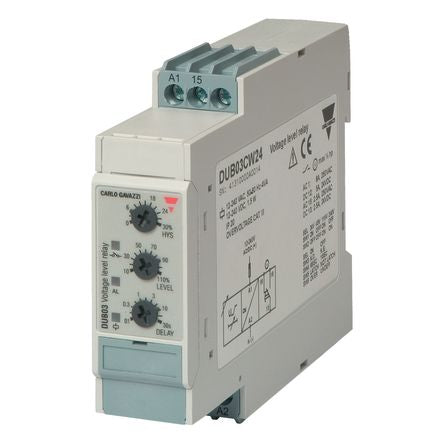 Carlo Gavazzi Monitoring Relay, 1 Phase, SPDT, DIN Rail, 12V ac, 240 V ac