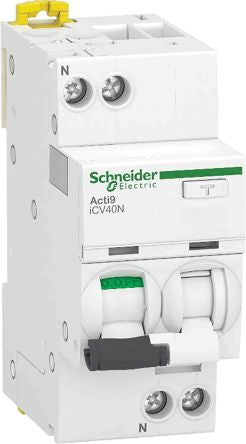 Schneider Electric Residual Current Circuit Breaker with Overload Protection, 6A Current Rating, 1-Pole, 30 mA Trip