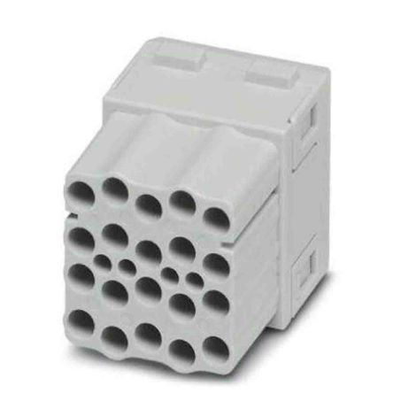 Phoenix Contact Heavy Duty Power Connector Module, 16A, HC Series Female, 20 Contacts