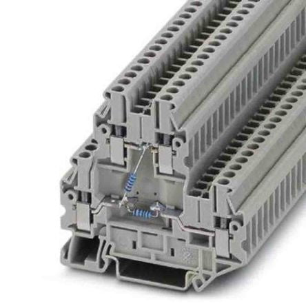 Phoenix Contact 3046671 UTTB Series Component Terminal Block Grey, 0.14mm², 4 mm², Screw