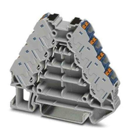 Phoenix Contact Distribution Block, 16 Way, 250V, 17.5A, Grey