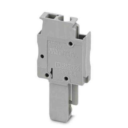Phoenix Contact Combi Pluggable Solutions Series Pluggable Terminal Block, 1-Contact, 5.2 mm Pitch, 3040106