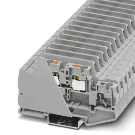 Phoenix Contact 3062744 PTTB Series Double Level Terminal Block Grey, 0.2mm², 6 mm², 2-Level, Push-in