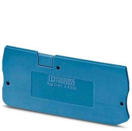 Phoenix Contact D-PT 4 Series End Cover for Use with DIN Rail Terminal Blocks