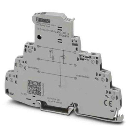 Phoenix Contact 2 Phase Surge Protector, 5 kA, DIN Rail