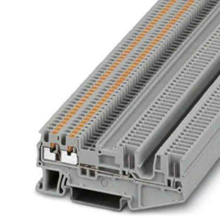 Phoenix Contact 3212390 Feed Through Terminal Block Grey, 0.14mm², 1.5 mm², 1-Level, Push-in