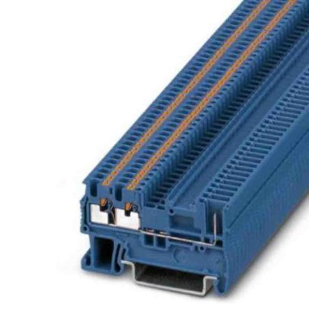 Phoenix Contact 3212361 Feed Through Terminal Block Blue, 0.14mm², 1.5 mm², 1-Level, Push-in