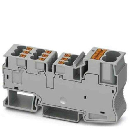 Phoenix Contact Distribution Block, 11 Way, 1000V, 57A, Grey