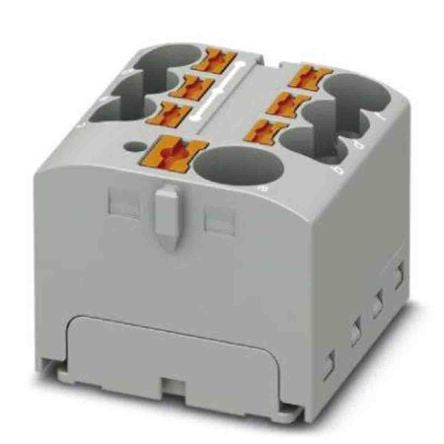 Phoenix Contact Distribution Block, 7 Way, 450V, 32A, Grey