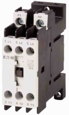 Eaton DILMT Contactor, 24V ac Coil, 3-Pole, 12 A, 5.5 kW 24V ac, 3 NO, 660V