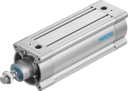 Festo Pneumatic Piston Rod Cylinder - 1384811 100 mm Bore, 200 mm DSBC-100-200-PPVA-N3 Series, Double Acting Acting