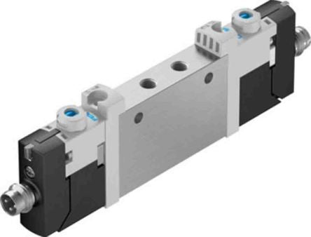 Festo Solenoid Valve - 2 x 3/2 Closed, Monostable Electric Metric VUVG-L10-T32U-AT-M5-1R8L Series 24V