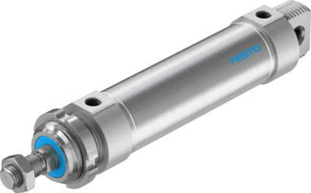 Festo 125 mm Pneumatic Piston Rod Cylinder - 196005 DSNU Series, Double Acting Acting