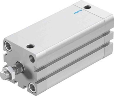 Festo Pneumatic Compact Cylinder - 572681 40 mm Bore, 80 mm ADN Series, Double Acting Acting