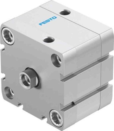 Festo Pneumatic Compact Cylinder - 572700 63 mm Bore, 10 mm ADN-63-10-I-PPS-A Series, Double Acting Acting