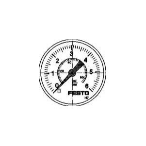 Festo 1/4 in R Threaded Pressure Gauge, 40 mm, 6 bar