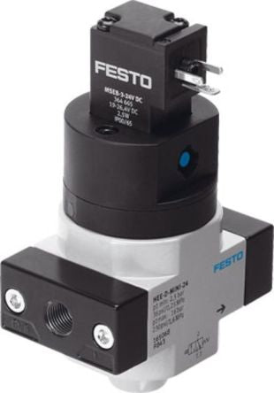 Festo Locking Shut-Off Valve Pneumatic Manual Control Valve HEE Series, G G 3/8, 165074
