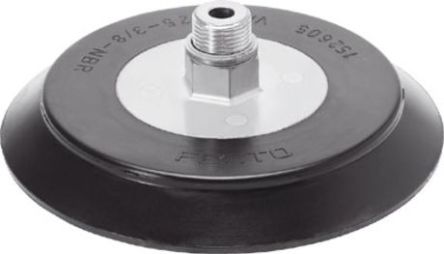 Festo 125 mm Flat Nitrile Rubber (NBR) Suction Cup VAS-125-3/8-NBR G 3/8