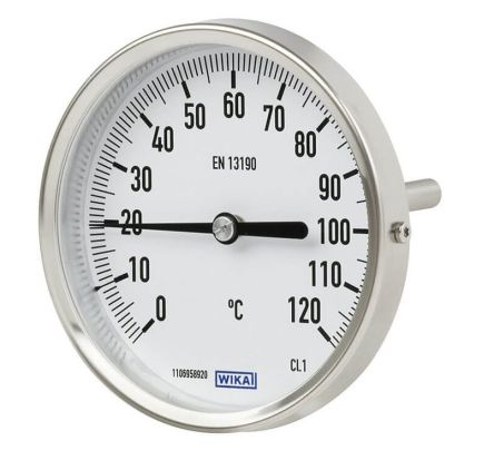 WIKA Dial Thermometer 120 °C, 14138818