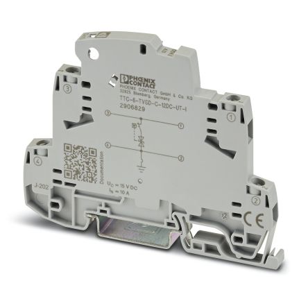 Phoenix Contact Surge Protector, 300 A, 25 V, DIN Rail