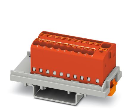 Phoenix Contact Distribution Block, 19 Way, 500V, 17.5A, Red