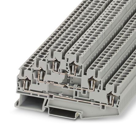 Phoenix Contact 3036043 ST 2.5-3L-DIO/M-O Series Multi Level Terminal Block Grey, 0.08mm², 4 mm², 3-Level, Spring Cage