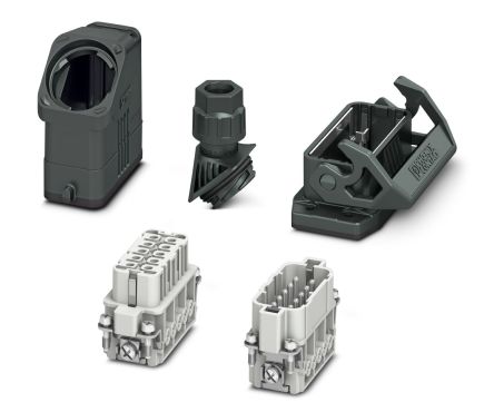 Phoenix Contact, A10UT, Heavy Duty Power Connector Kit, 10 Way, 20A, 250V ac