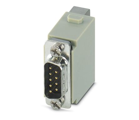 Phoenix Contact Heavy Duty Power Connector Module, 1A, HC-M-DSUB-U Series Male, 9 Contacts